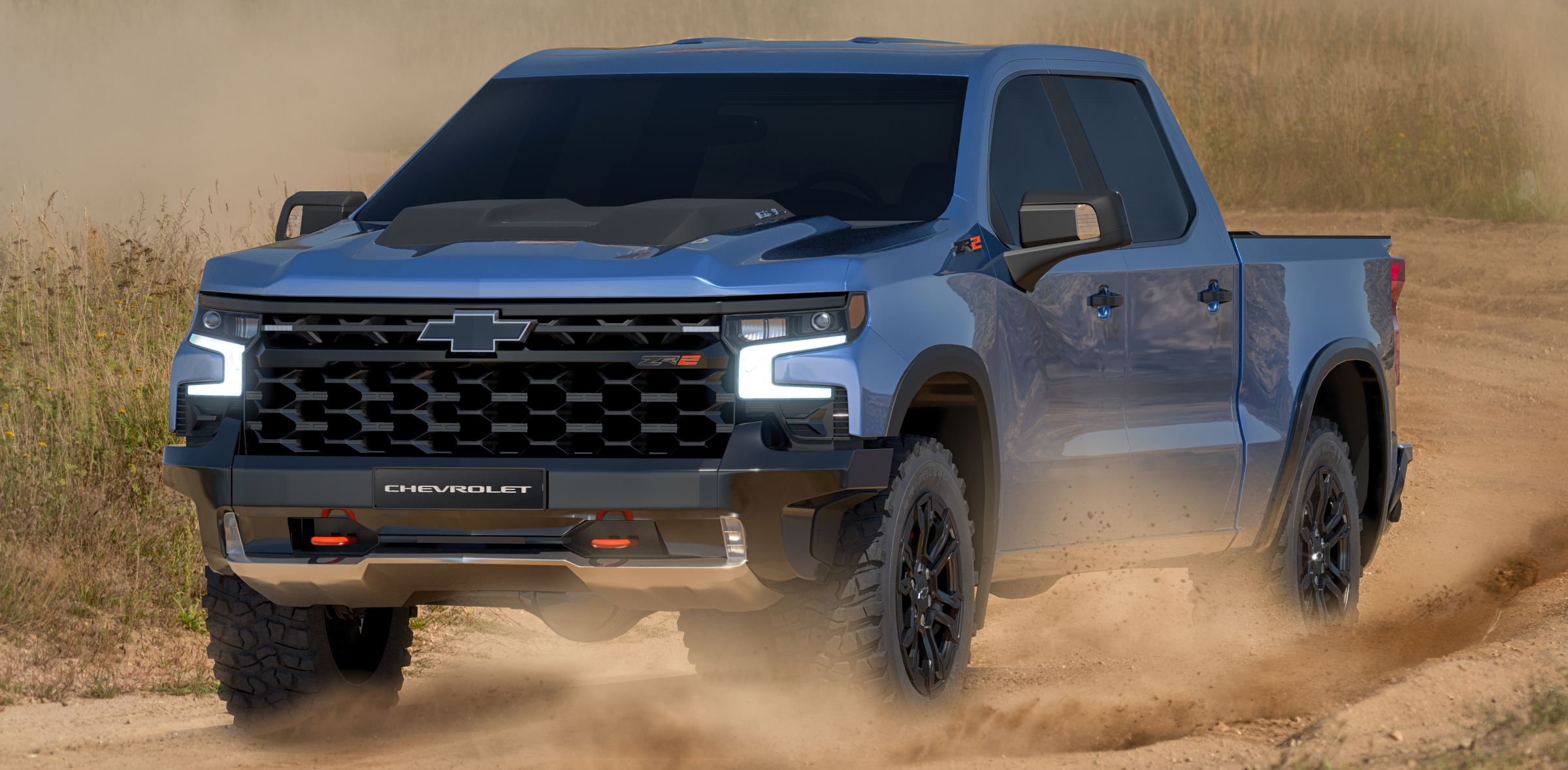 Heavy duty pickup truck on a rural road, the kind of work-ready truck Fairway Auto Brokers stocks in Foley, Alabama