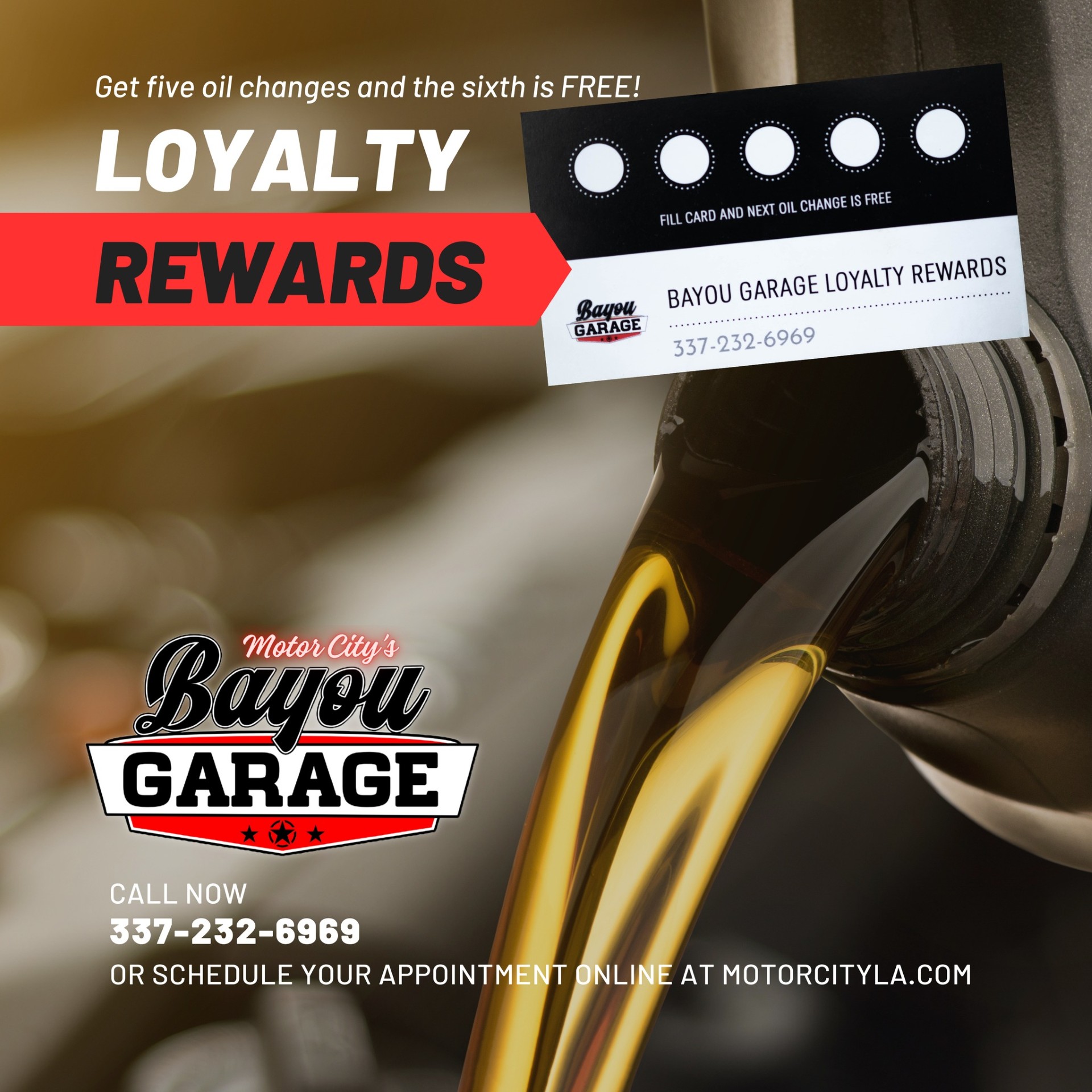 Loyalty Oil Change Program