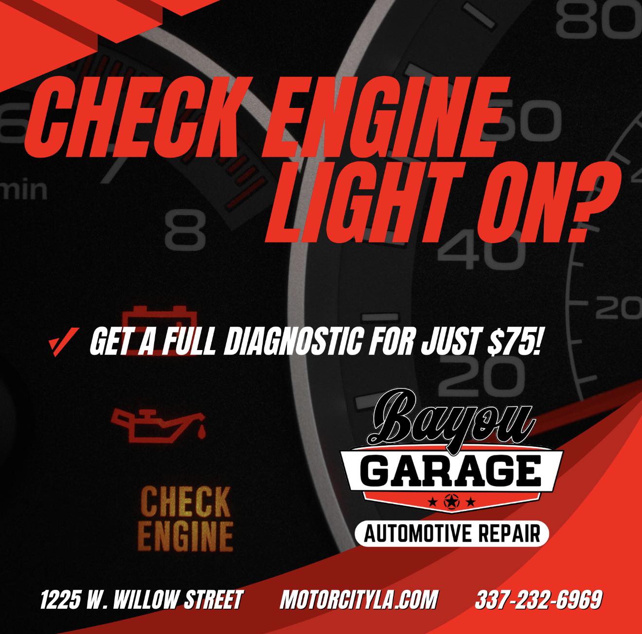 Check Engine Light Special