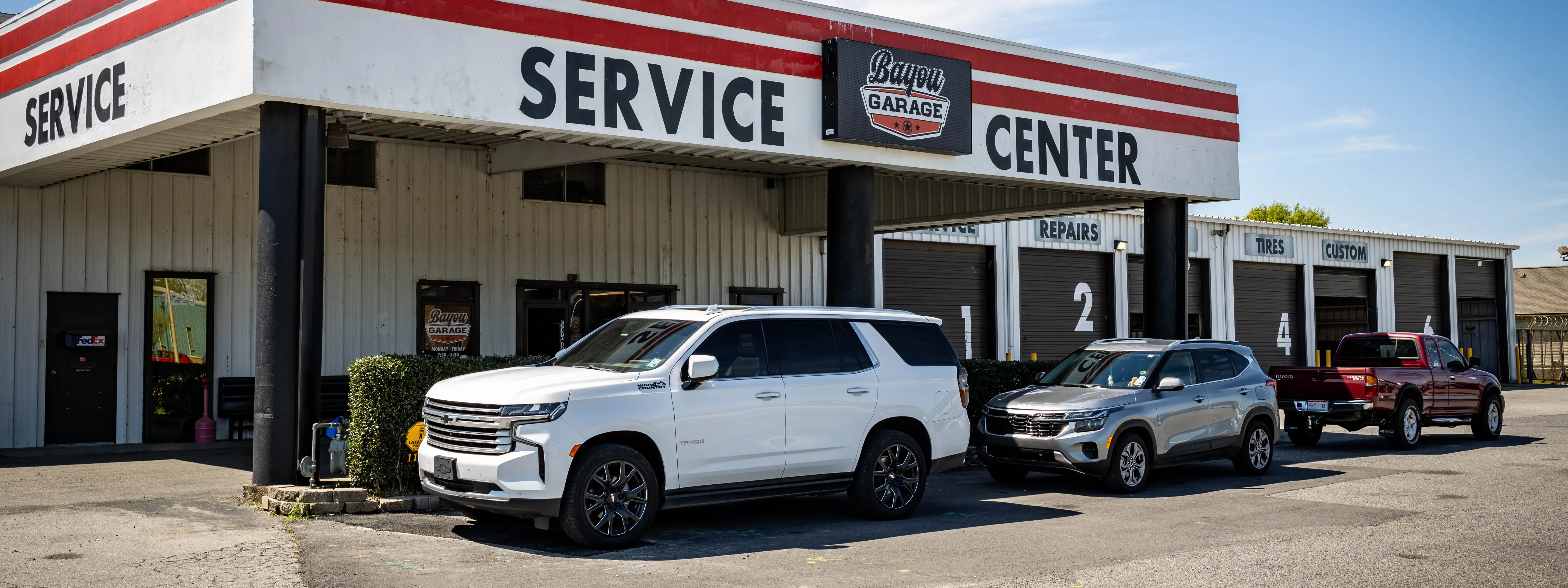 Bayou Garage Service Center Front Building