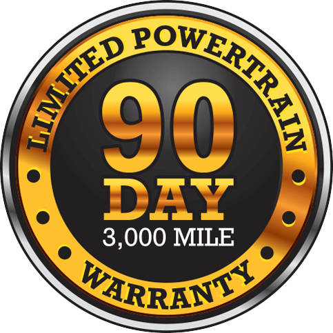 90 Day/3,000 Mile Limited Powertrain Warranty