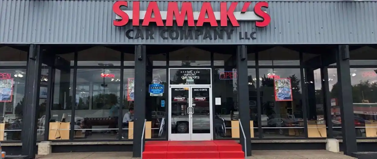 SIAMAK'S Car Company dealership doors