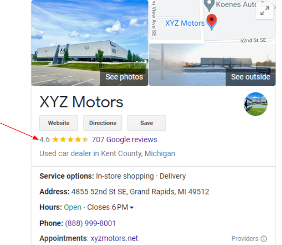 XYZ Motors - Google Reviews